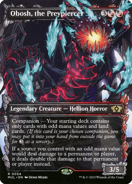 Obosh, the Preypiercer, Magic card MUL 54 — Multiverse Legends set