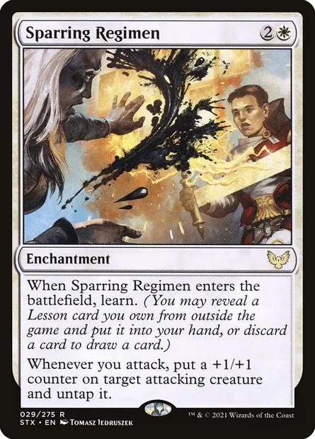 Sparring Regimen, Magic card STX 29 — Strixhaven: School of Mages set