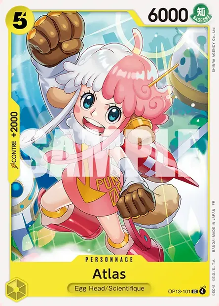 Atlas, carte One Piece OP13-101 — extension SUCCESSEURS