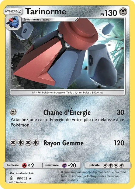 Tarinorme, carte Pokémon GRI 86 — extension Gardiens Ascendants