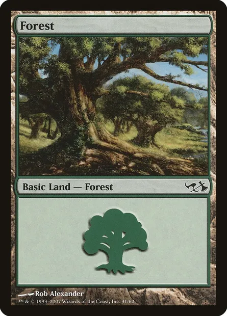 Forest, Magic card DD1 31 — Duel Decks: Elves vs. Goblins set