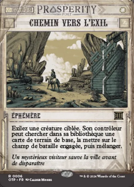 Chemin vers l'exil, carte Magic OTP 6 — extension Breaking News