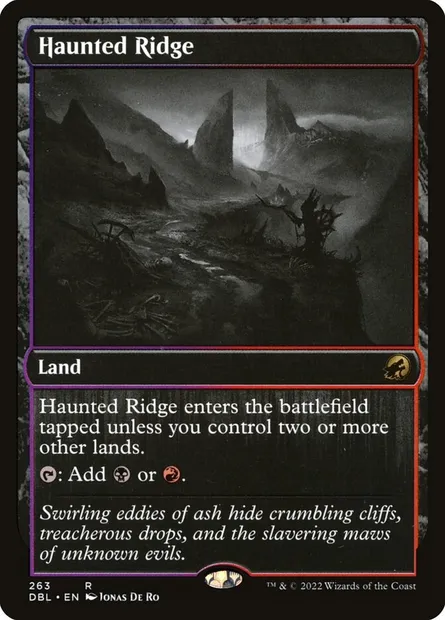 Haunted Ridge, Magic card DBL 263 — Innistrad: Double Feature set