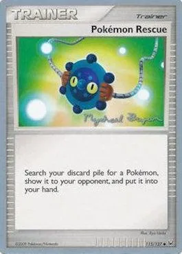 Pokemon Rescue, carte Pokémon WCD10 115 — extension World Championship Decks 2010