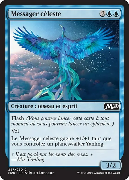 Messager céleste, carte Magic M20 287 — extension Core Set 2020