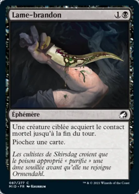 Lame-brandon, carte Magic MID 87 — extension Innistrad : chasse de minuit