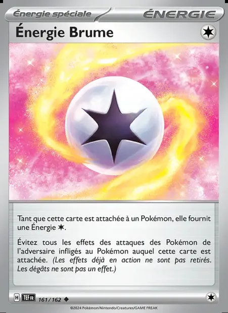 Énergie Brume, carte Pokémon TEF 161 — extension Forces Temporelles