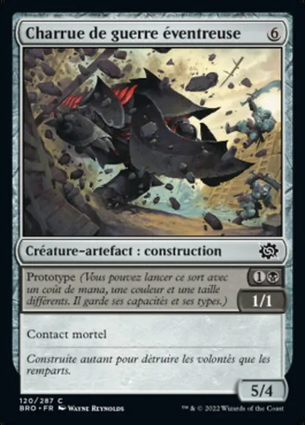 Charrue de guerre éventreuse, carte Magic BRO 120 — extension La Guerre Fratricide