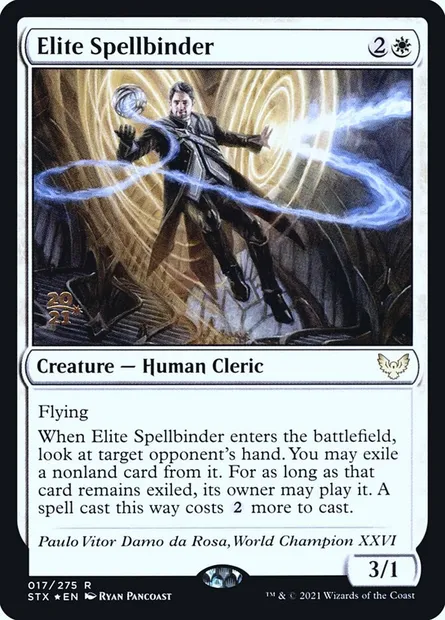Elite Spellbinder, Magic card PSTX 17s — Strixhaven: School of Mages Promos set