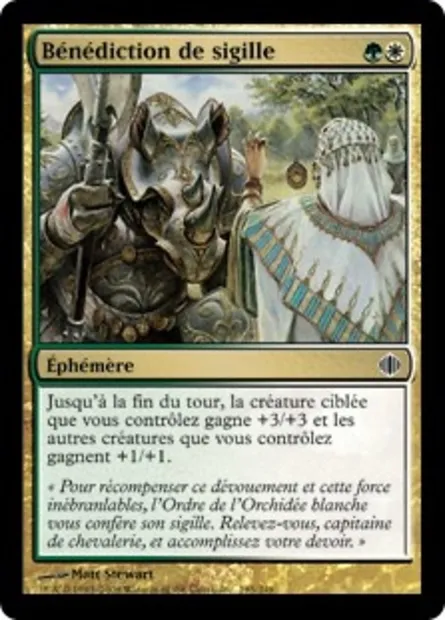 Bénédiction de sigille, carte Magic ALA 195 — extension Les éclats d'Alara