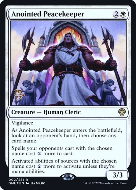 Anointed Peacekeeper, Magic card PDMU 2s — Dominaria United Promos set