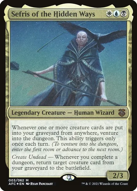 Sefris des Voies Secrètes, carte Magic OAFC 3 — extension Forgotten Realms Commander Display Commanders