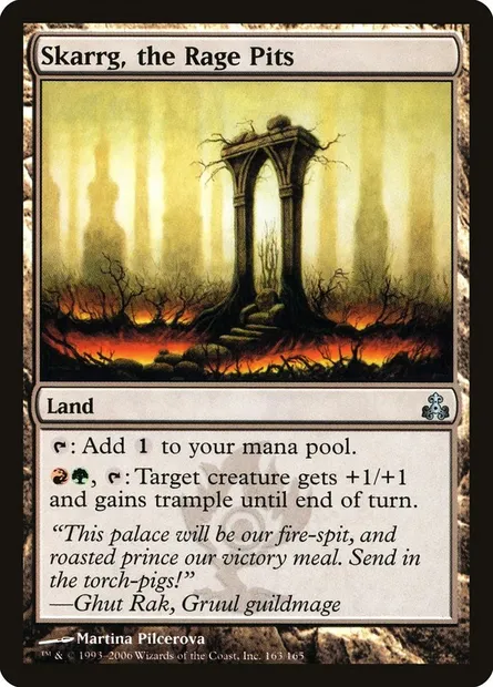 Skarrg, the Rage Pits, Magic card GPT 163 — Guildpact set