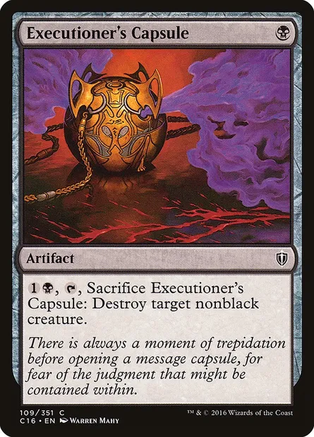 Executioner's Capsule, Magic card C16 109 — Commander 2016 set