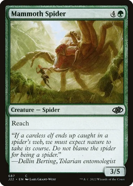 Mammoth Spider, Magic card J22 687 — Jumpstart 2022 set