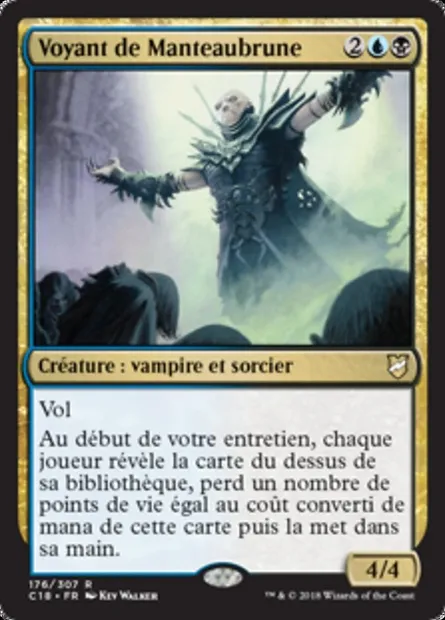 Voyant de Manteaubrune, carte Magic C18 176 — extension Commander 2018