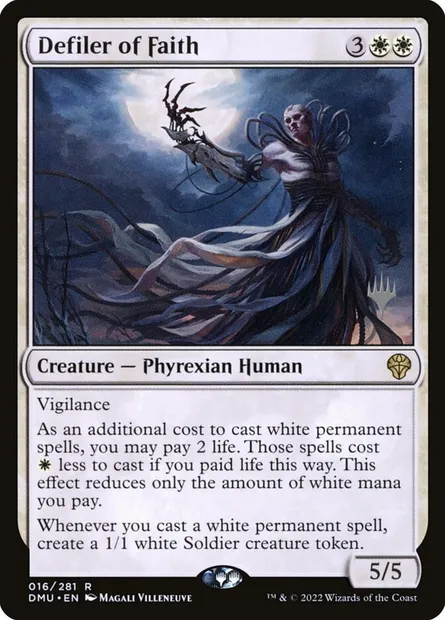 Contaminateur de la foi, carte Magic PDMU 16p — extension Dominaria United Promos
