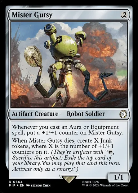 Mister Gutsy, carte Magic PIP 664 — extension Fallout
