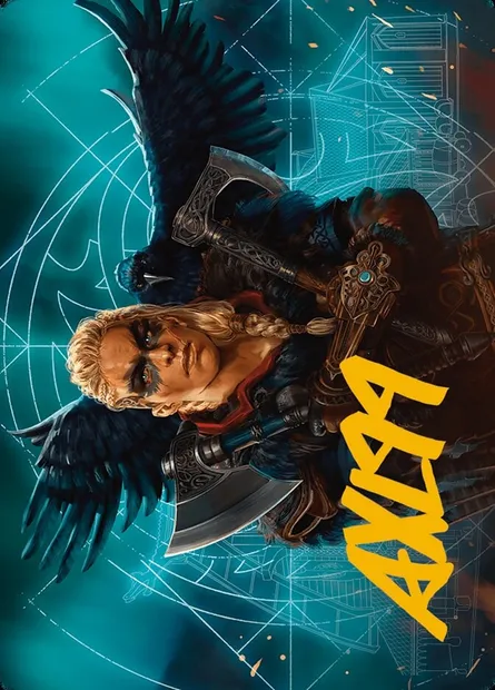 Eivor, Wolf-Kissed // Eivor, Wolf-Kissed, carte Magic AACR 17 — extension Assassin's Creed Art Series