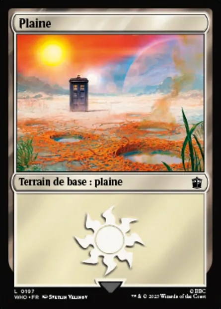 Plaine, carte Magic WHO 197 — extension Doctor Who