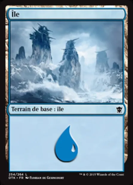 île, carte Magic DTK 254 — extension Les Dragons de Tarkir