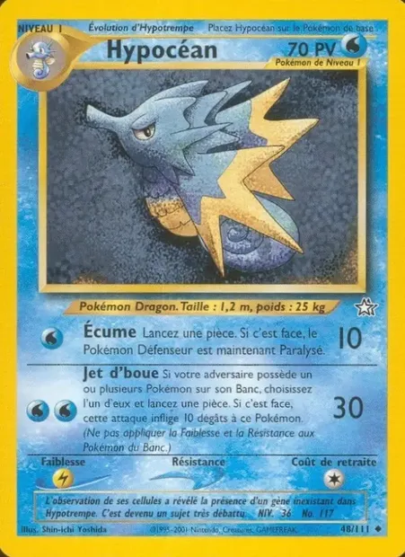 Hypocéan, carte Pokémon NG 48 — extension Neo Genesis