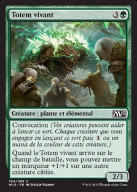 Totem vivant, carte Magic M15 184 — extension Magic 2015