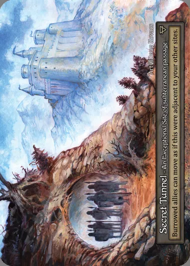 Secret Tunnel, Sorcery card BET 391 — Beta set