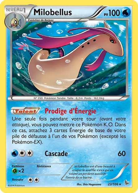 Milobellus, carte Pokémon FLF 23 — extension Étincelles