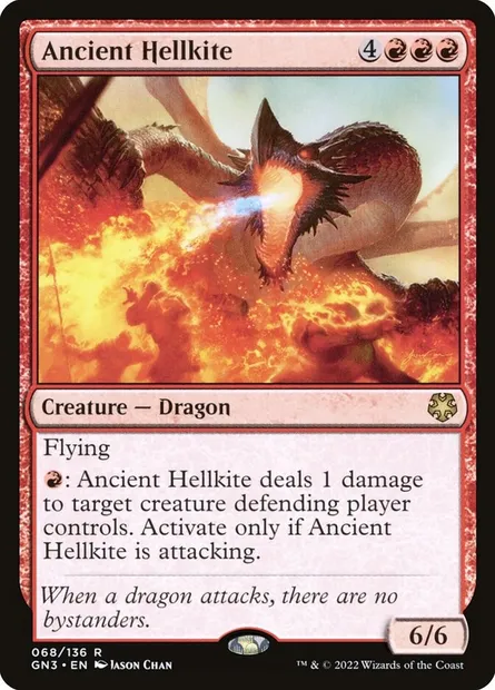 Ancient Hellkite, Magic card GN3 68 — Game Night: Free-for-All set