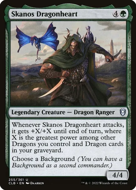 Skanos Dragonheart, Magic card CLB 255 — Commander Legends: Battle for Baldur's Gate set