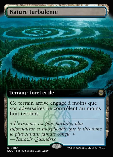 Nature turbulente, carte Magic SOC 107 — extension Secrets of Strixhaven Commander