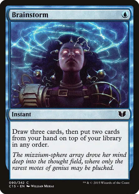Brainstorm, Magic card C15 90 — Commander 2015 set