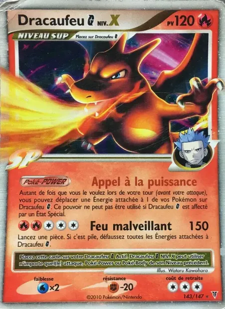 Dracaufeu G NIV.X, carte Pokémon SV 143 — extension Vainqueurs Suprêmes
