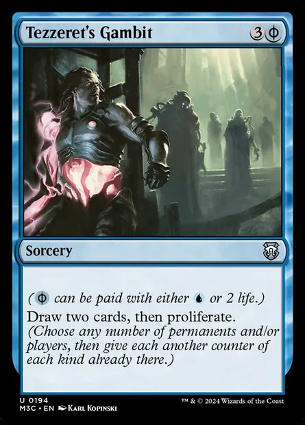 Tezzeret's Gambit, Magic card M3C 194 — Modern Horizons 3 Commander set