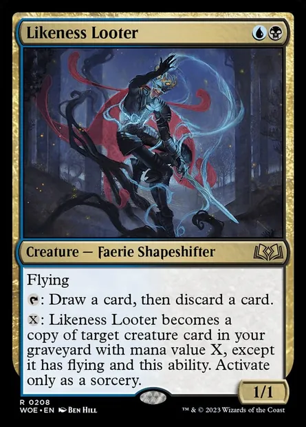 Likeness Looter, Magic card WOE 208 — Wilds of Eldraine set
