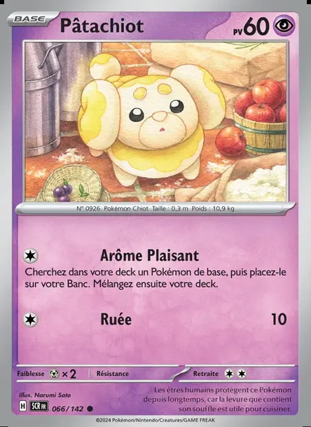 Pâtachiot, carte Pokémon SCR 066 — extension Couronne Stellaire