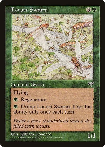 Locust Swarm, Magic card MIR 226 — Mirage set