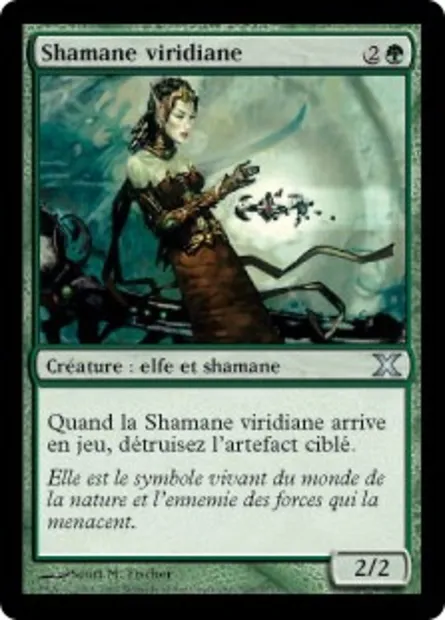 Shamane viridiane, carte Magic 10E 308 — extension Dixième édition