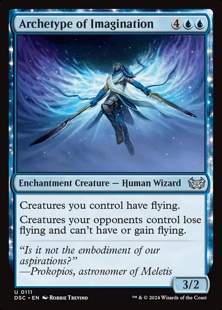 Archetype of Imagination, Magic card DSC 111 — Duskmourn: House of Horror Commander set