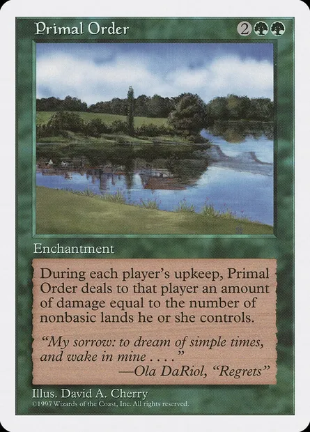 Primal Order, Magic card 5ED 318 — Fifth Edition set