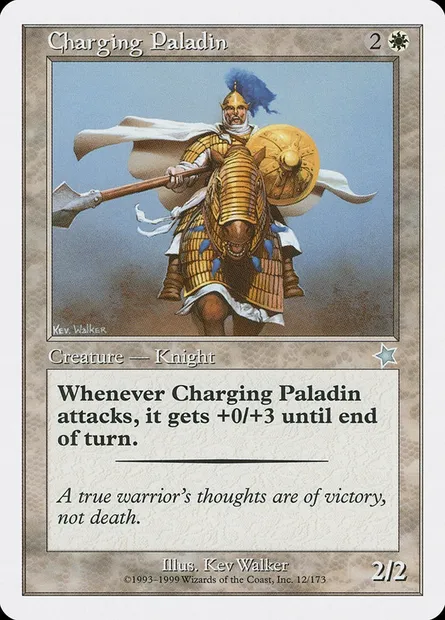 Charging Paladin, Magic card S99 12 — Starter 1999 set