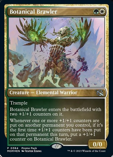 Botanical Brawler, Magic card MOM 384 — March of the Machine set