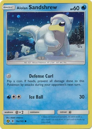 Alolan Sandshrew, Pokémon card TDX 19a — Theme Deck & Blisters Exclusives set
