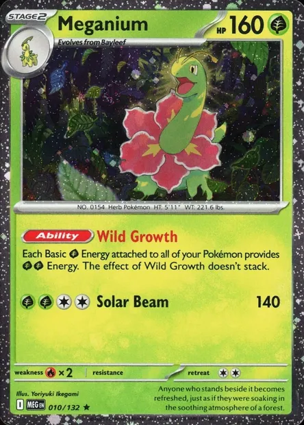 Méganium, carte Pokémon TDX 010-10 — extension Theme Deck & Blisters Exclusives