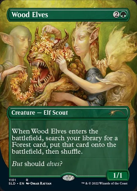 Elfe des bois, carte Magic SLD 1101 — extension Secret Lair Drop