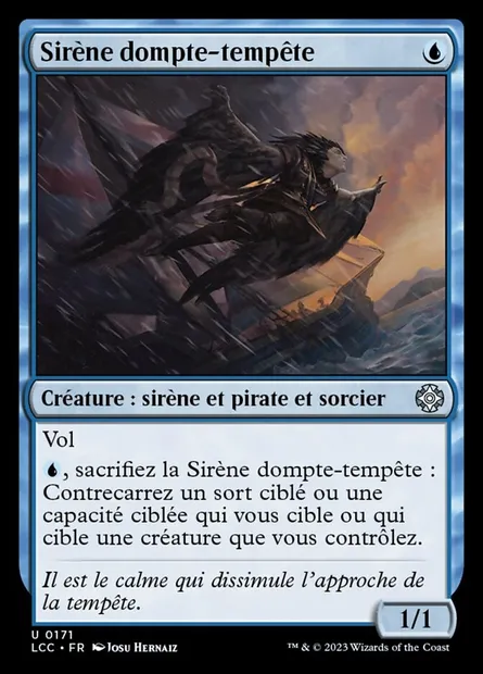 Sirène dompte-tempête, carte Magic LCC 171 — extension The Lost Caverns of Ixalan Commander
