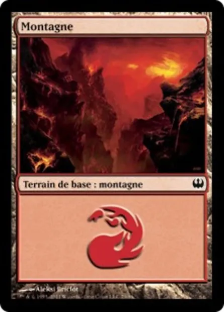 Montagne, carte Magic DDG 79 — extension Duel Decks: Knights vs. Dragons