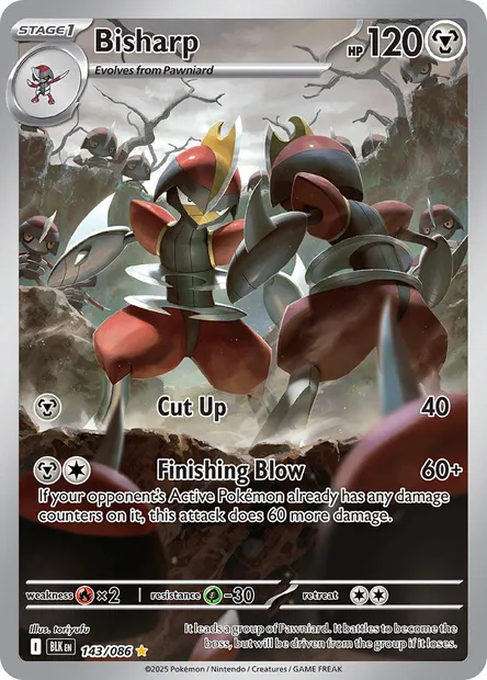 Bisharp, Pokémon card BLK 143 — Black Bolt set