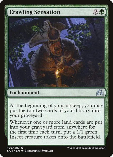 Crawling Sensation, Magic card SOI 199 — Shadows over Innistrad set